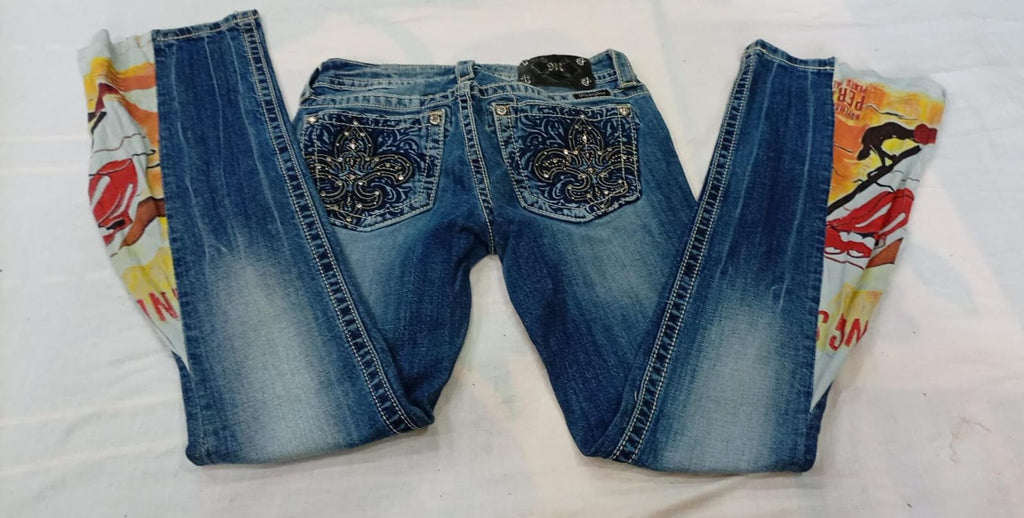 CR13181 Upcycled Mix Style Jeans