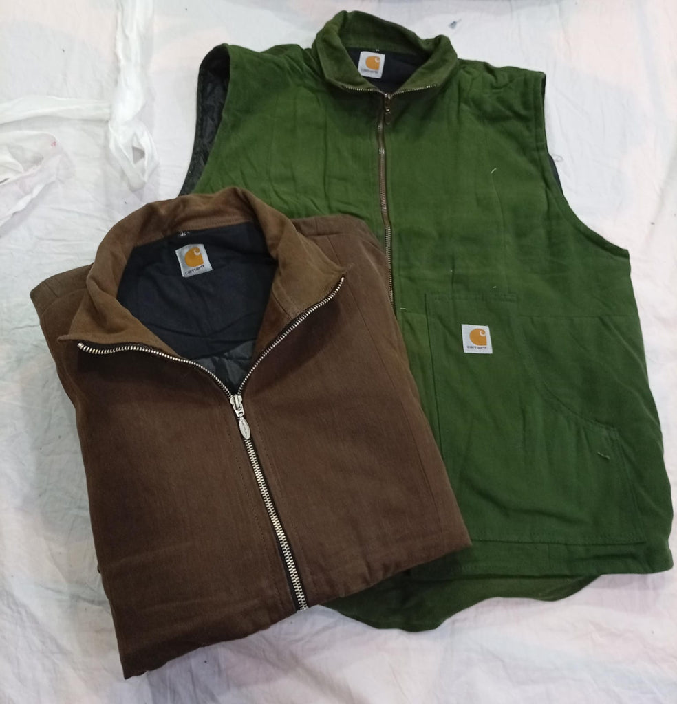 CR11555 Upcycled Carhartt Vest Jackets