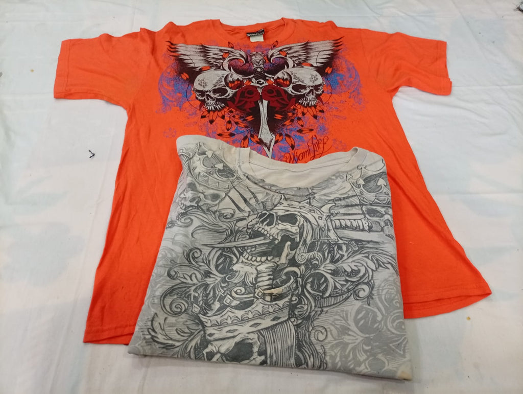 CR12139 Vintage Skull T-Shirts