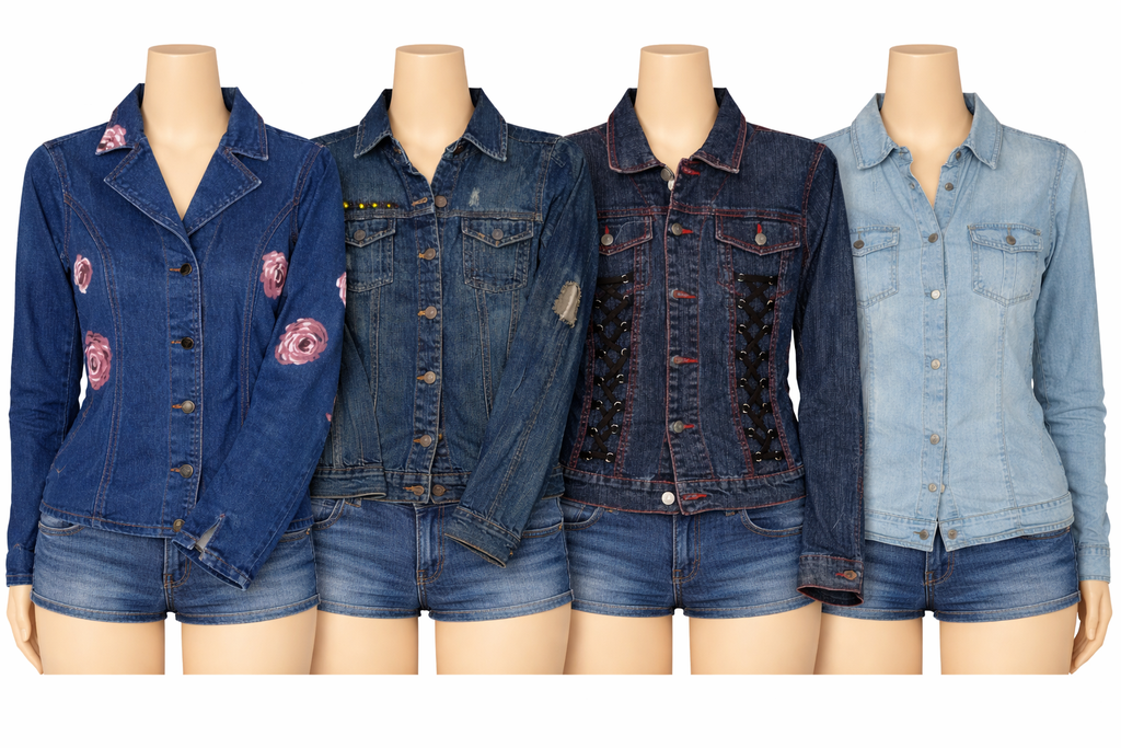 CR7122 Y2K Ladies Denim Jackets
