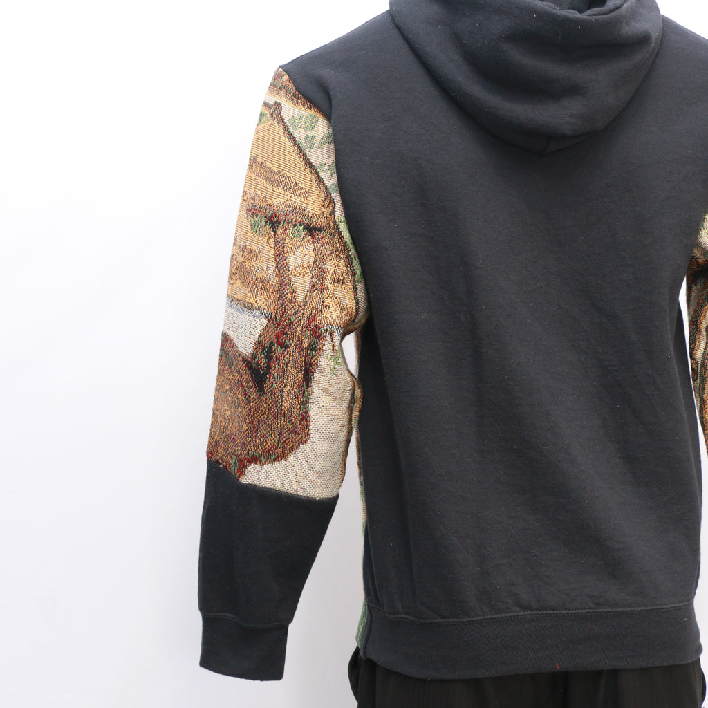 CR1012 Reworked Hoodies With Vintage Blankets Design