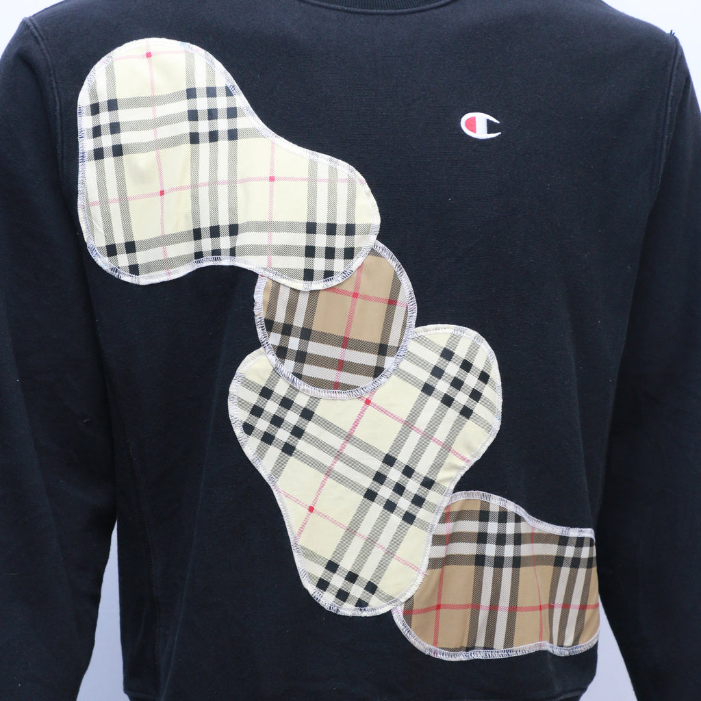CR1042 Reworked Branded Sweatshirt With Dynamic Style Panel
