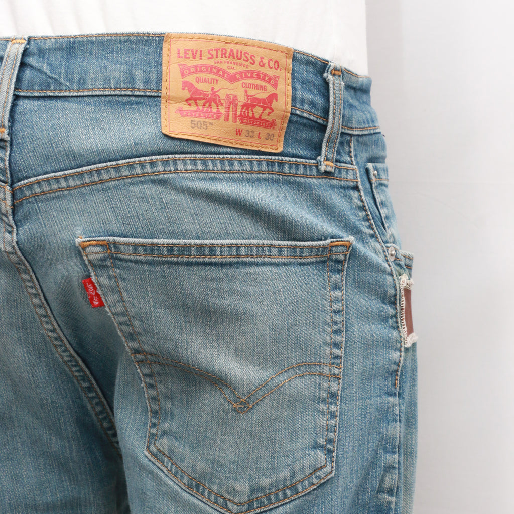 CR064 Men Reworked Denim Trouser Feature A Patchwork Design