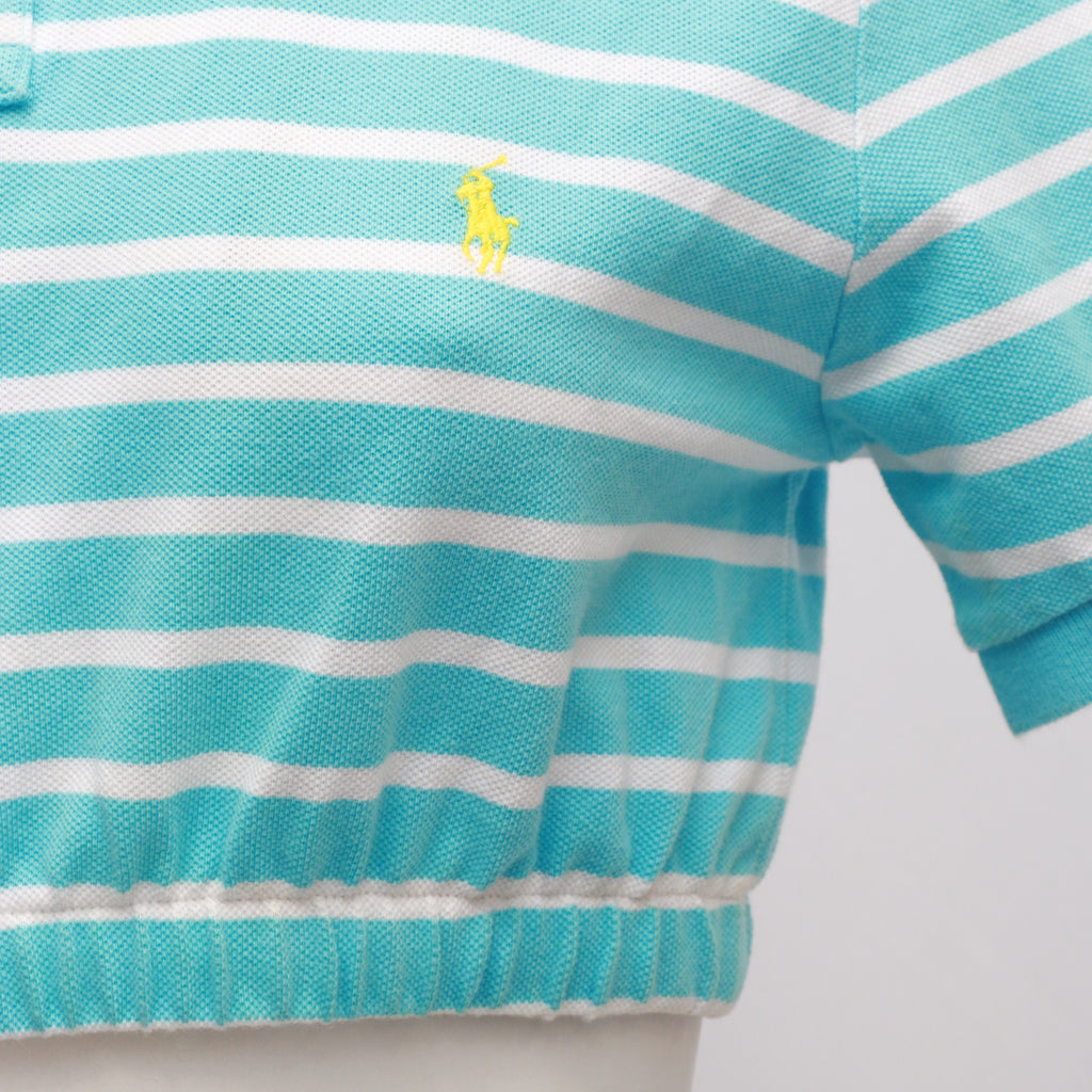 CR11 Elegant Reworked Polo Collar Top