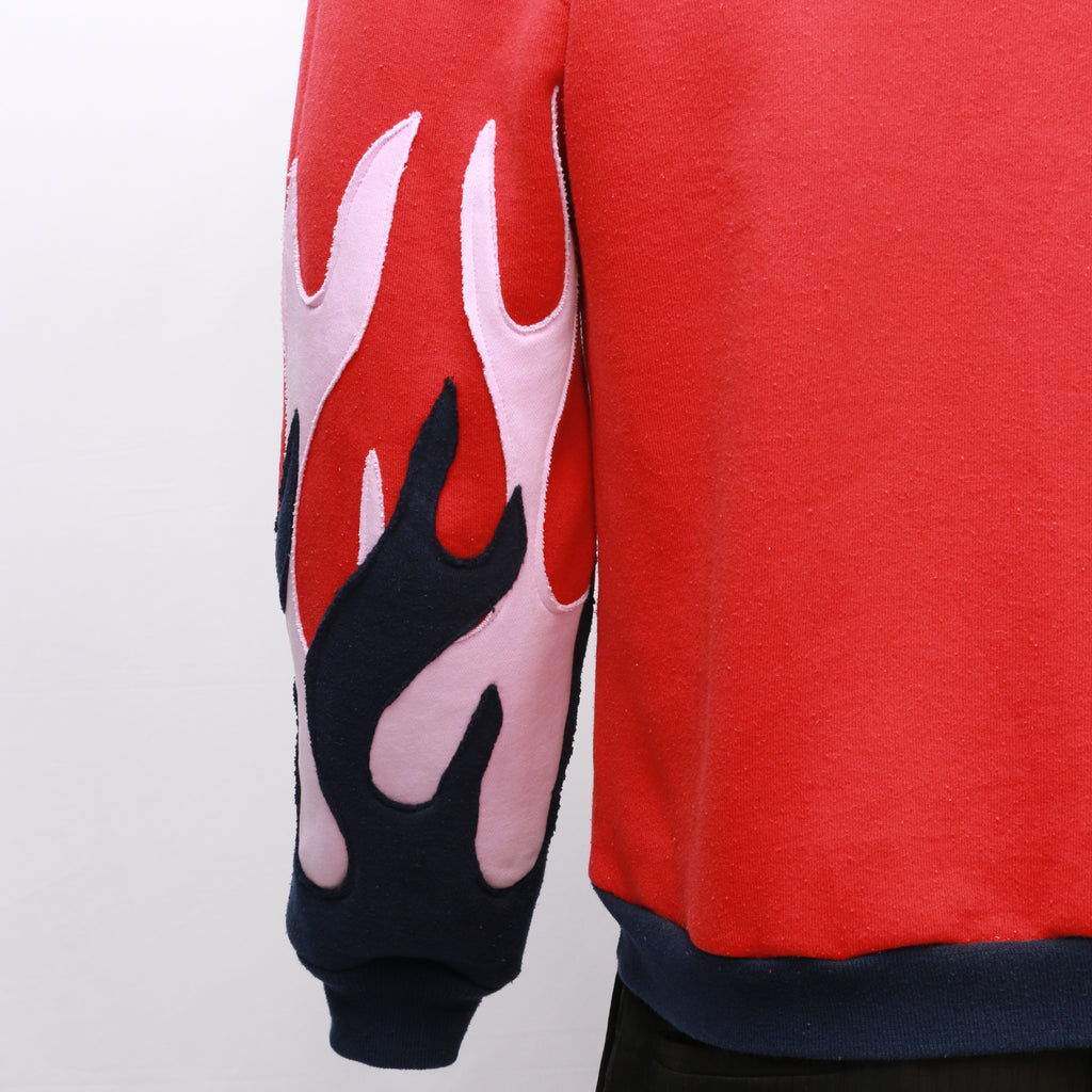CR7163 Reworked Branded Grade A Flame Sweatshirt