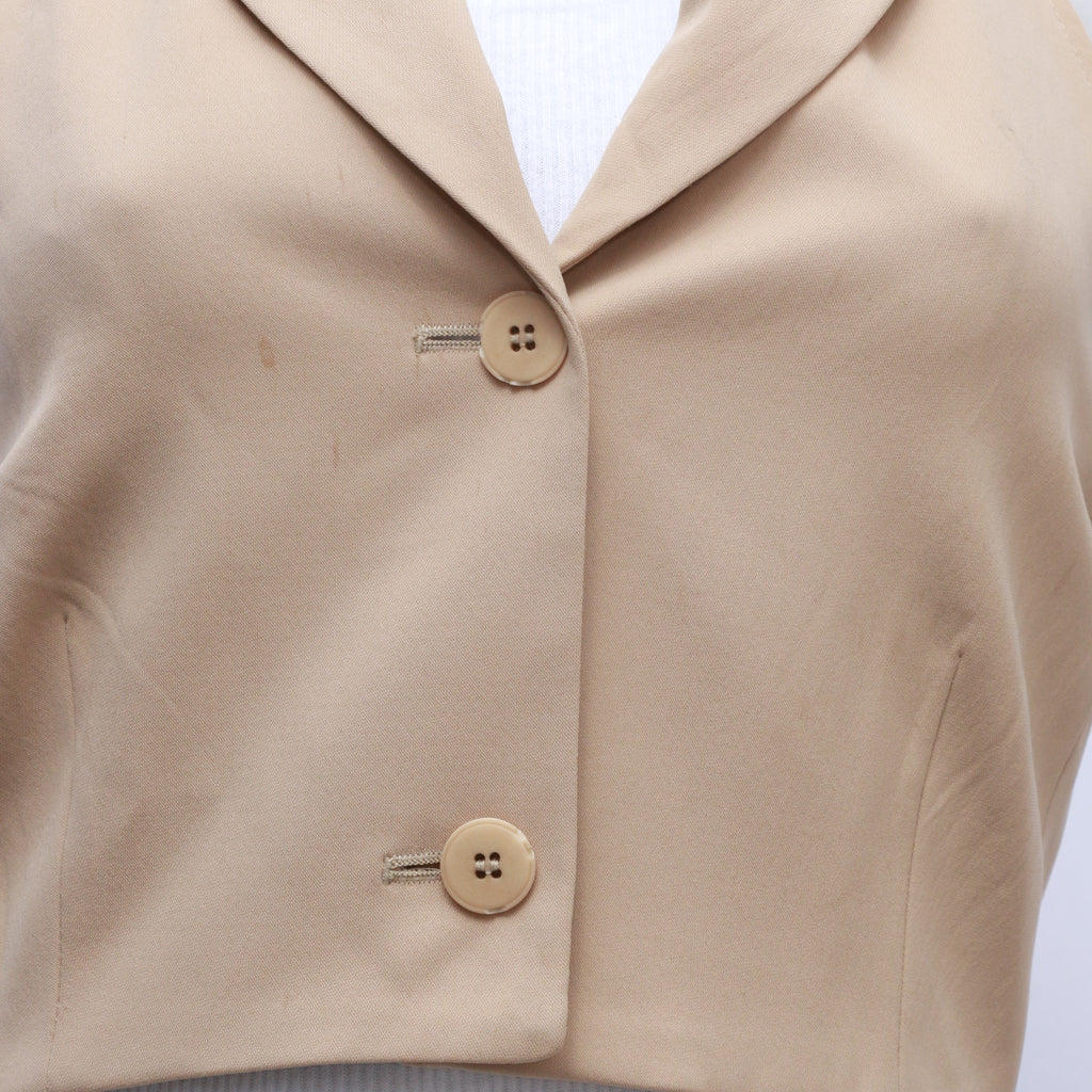 CR317 Ladies Reworked Graceful Halter Neck Gillet