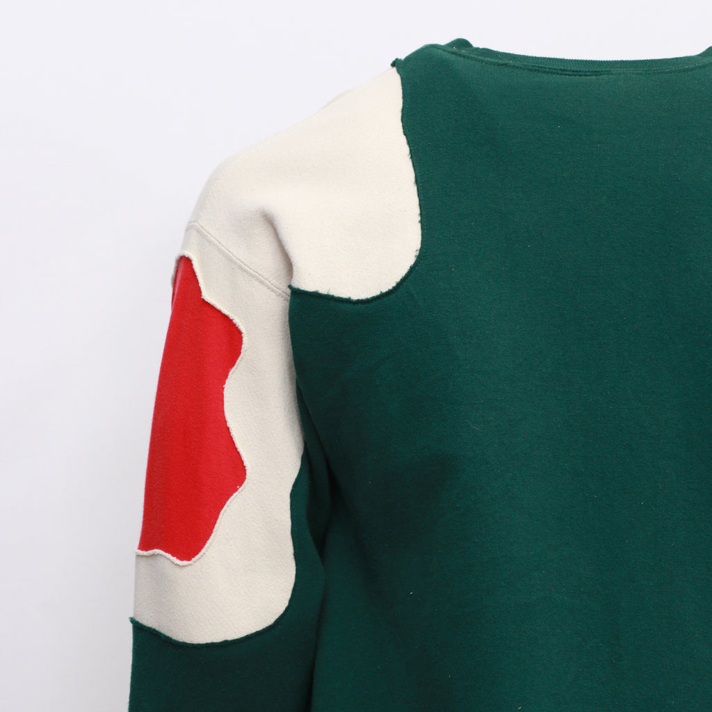 CR166 Reworked Multi Color Patched Branded Sweatshirts