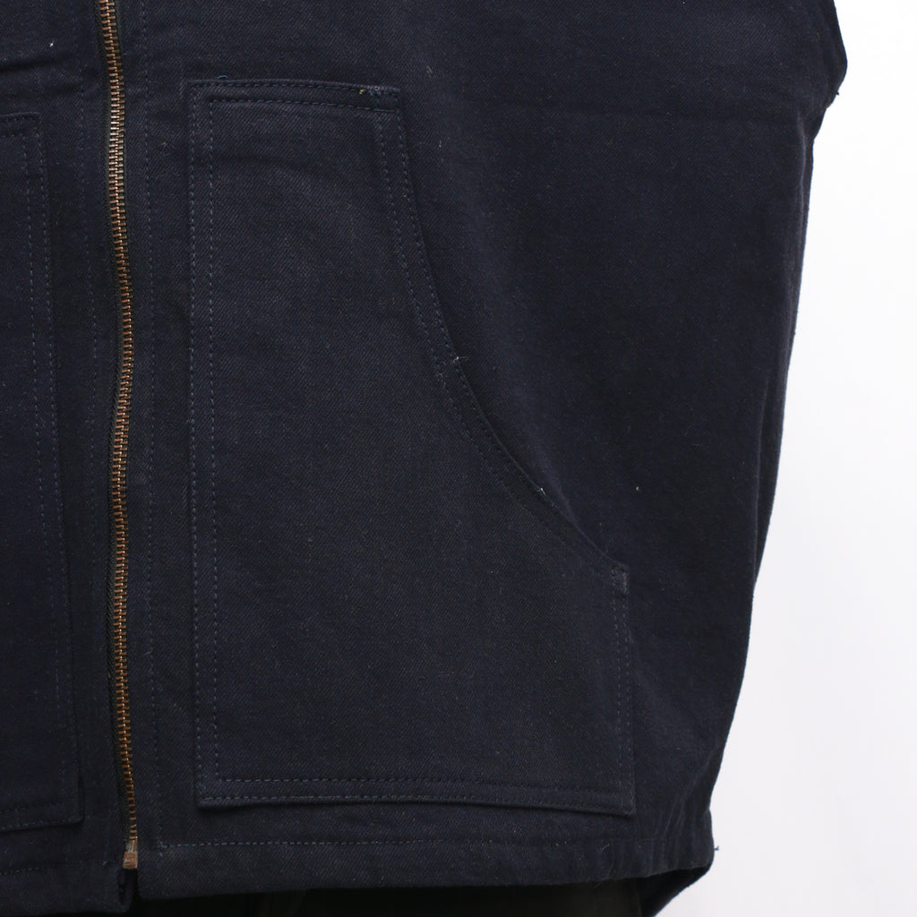 CR350 Reworked Carhartt Men's Sleeveless Denim Vests