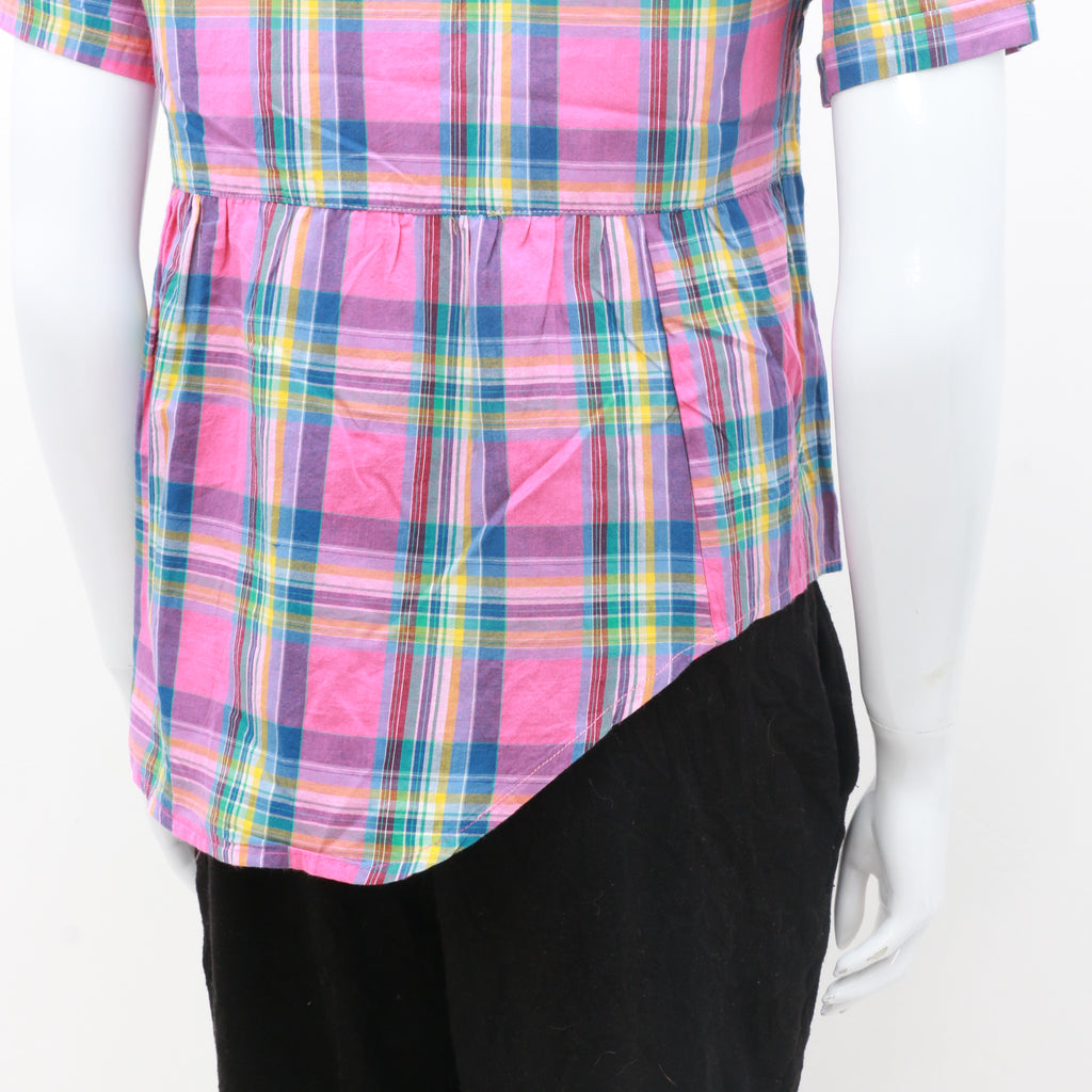 CR1046 Reworked Branded Brindle Print Blouse