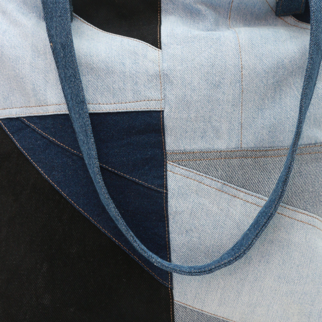 CR8865 Reworked Ladies Denim Hand Bags