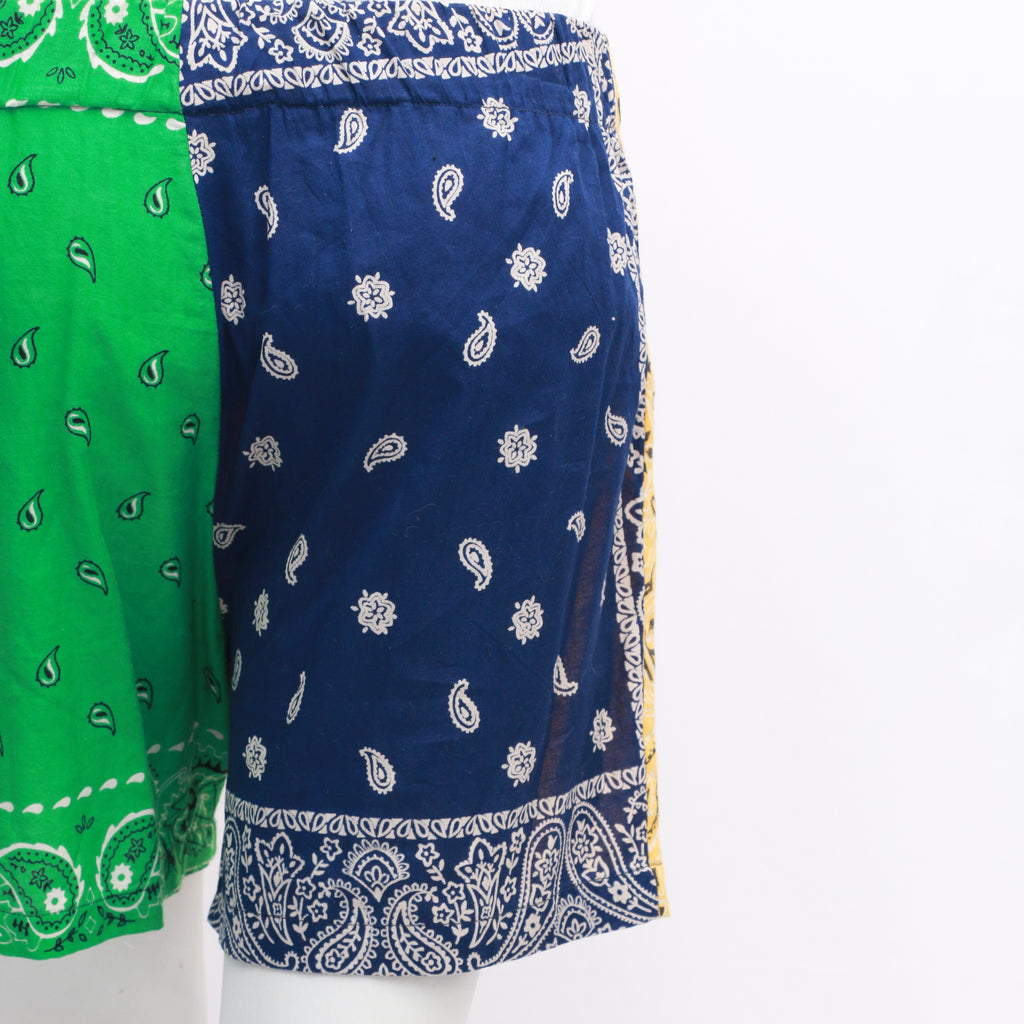 CR169 Women'S Reworked Trendy Bandana Design Shorts