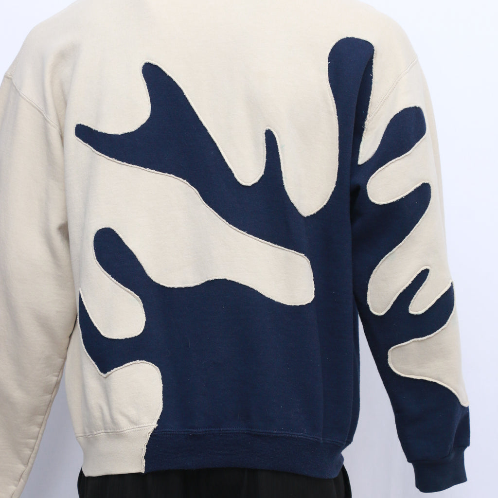 CR258 Reworked Branch Pattern Branded Sweatshirts