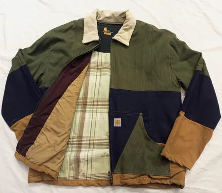 CR15 Upcycled Carhartt Earth Tone Jacket