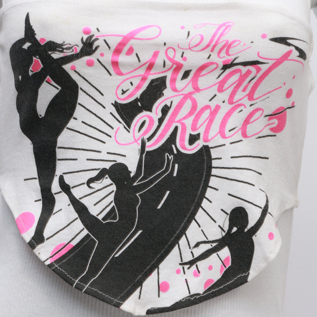 CR1050 Reworked printed Tie Back Scarf Top