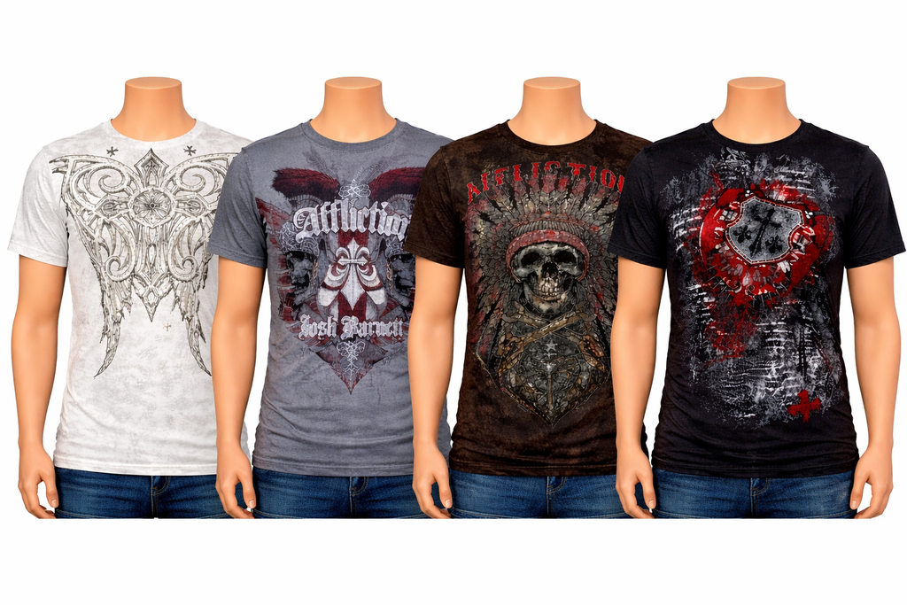 CR7334 Vintage Skull T-Shirts