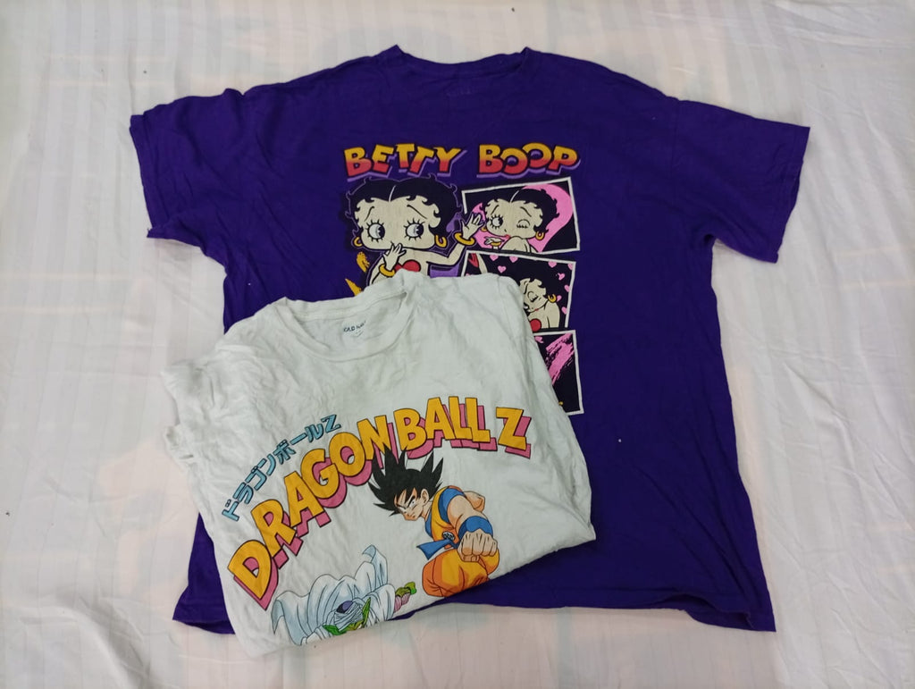 CR12184 Vintage Cartoon T-Shirts