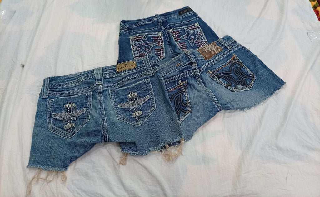 CR11649 Y2K MINI DENIM SHORTS