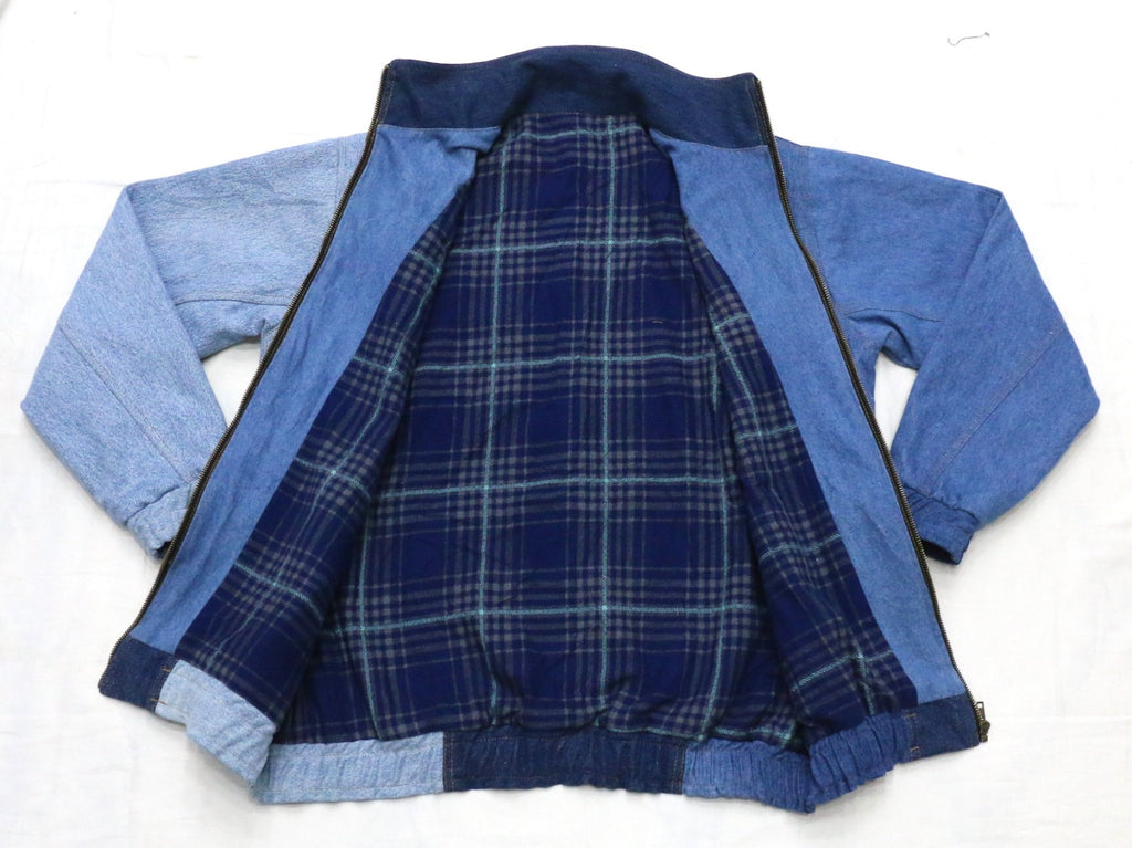 CR1397 Color Block Workwear Jacket – Panel Zip-Up Utility Coat (Unisex)