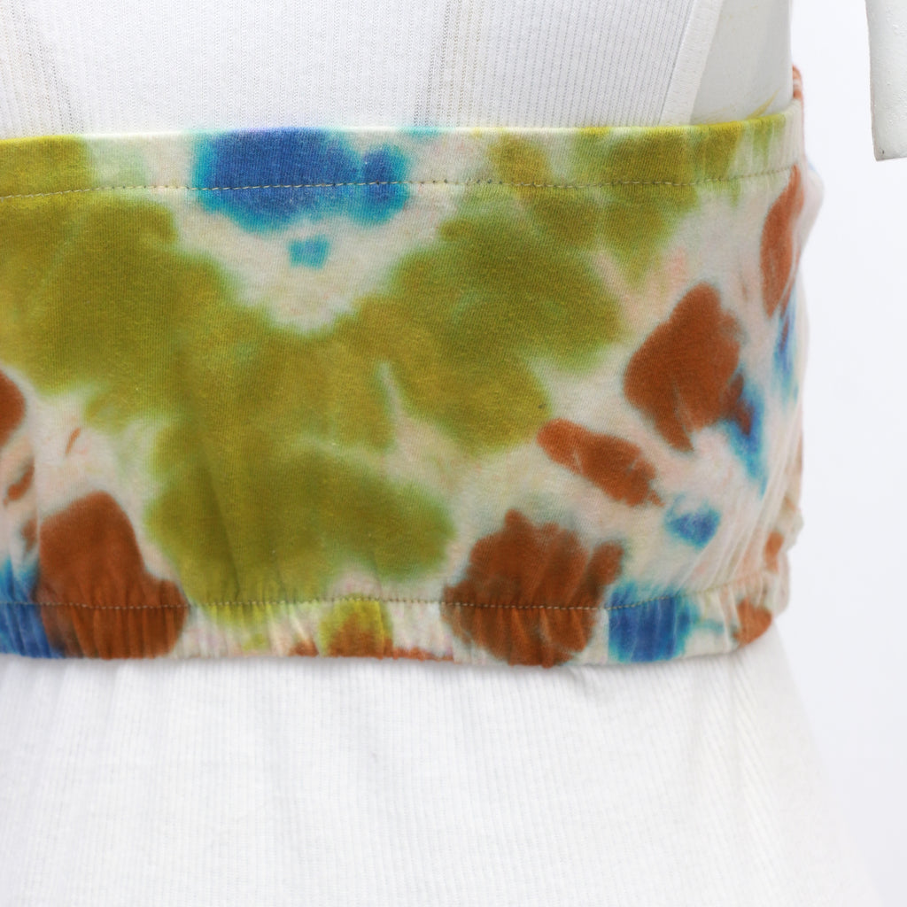 CR613 Reworked Tie and Dye Elastic Tube Top and Skirt