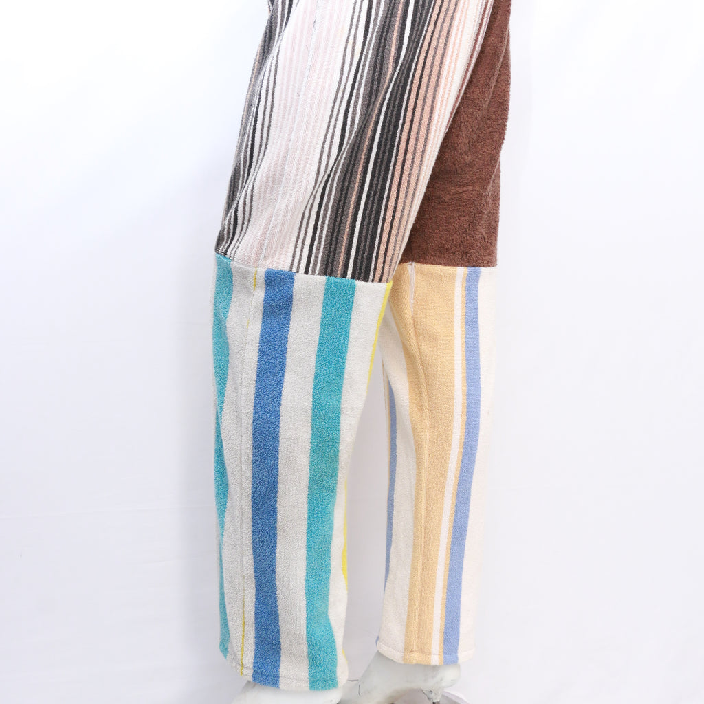 CR245 Multicoloured Reworked Beachwear Towel Men Trousers