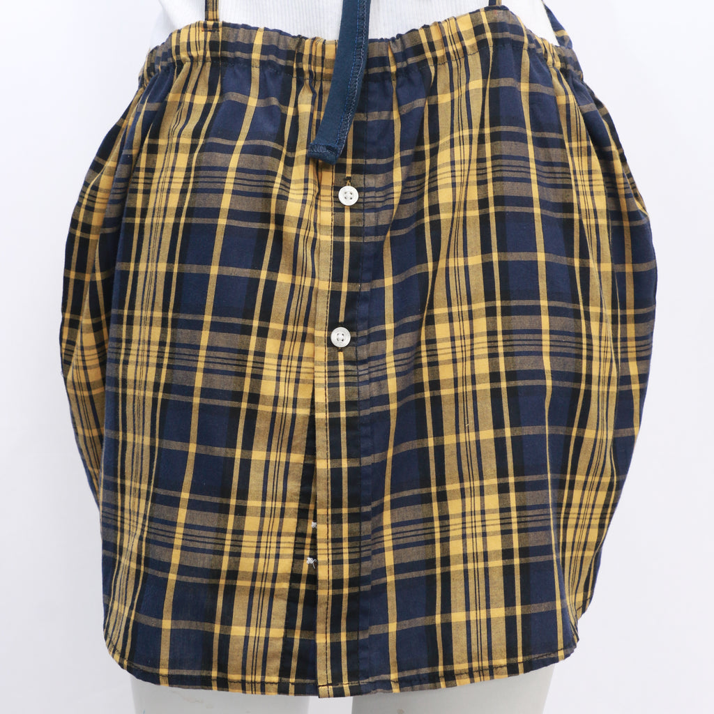 CR6 Reworked Set Of Blouse And Checker Skirt