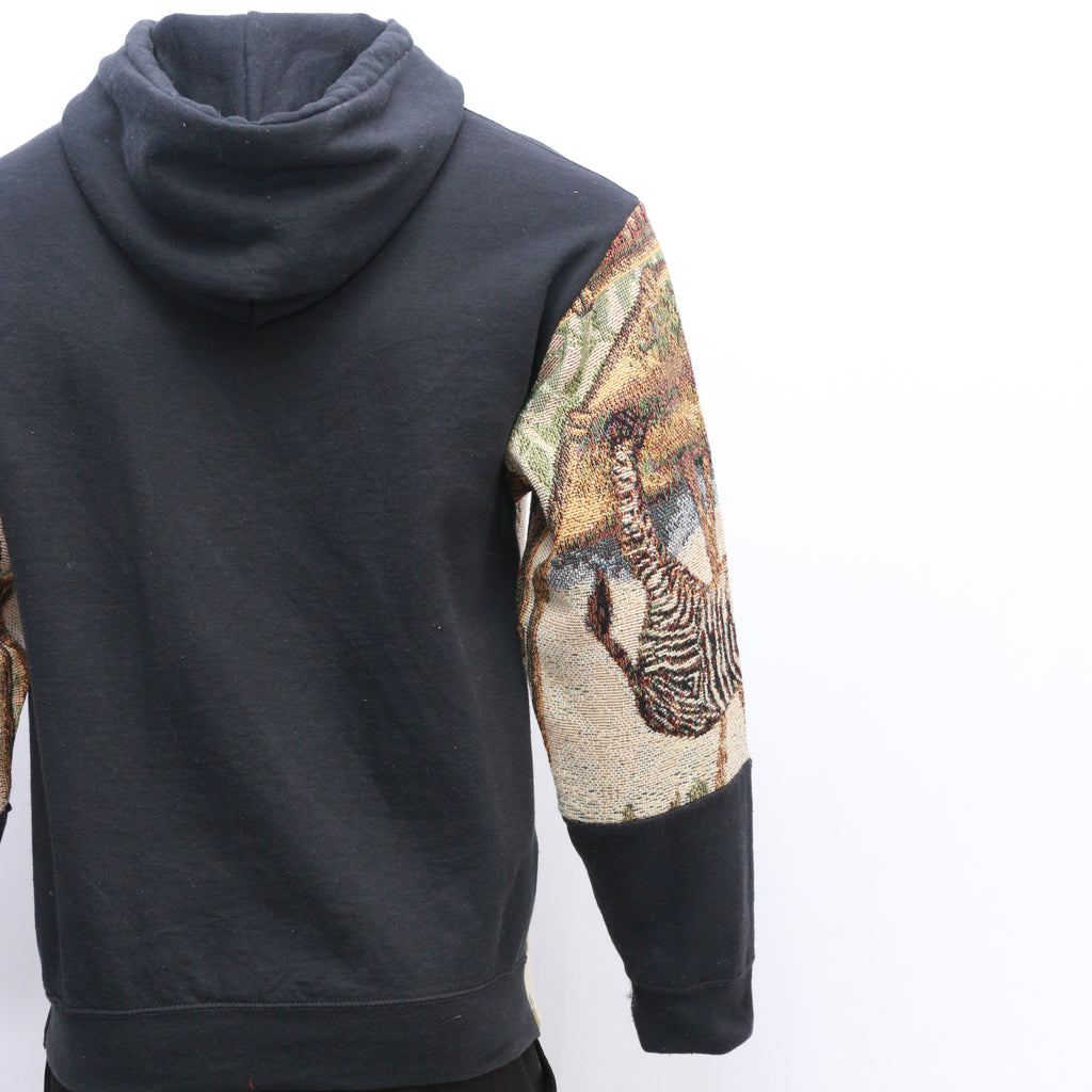 CR1012 Reworked Hoodies With Vintage Blankets Design