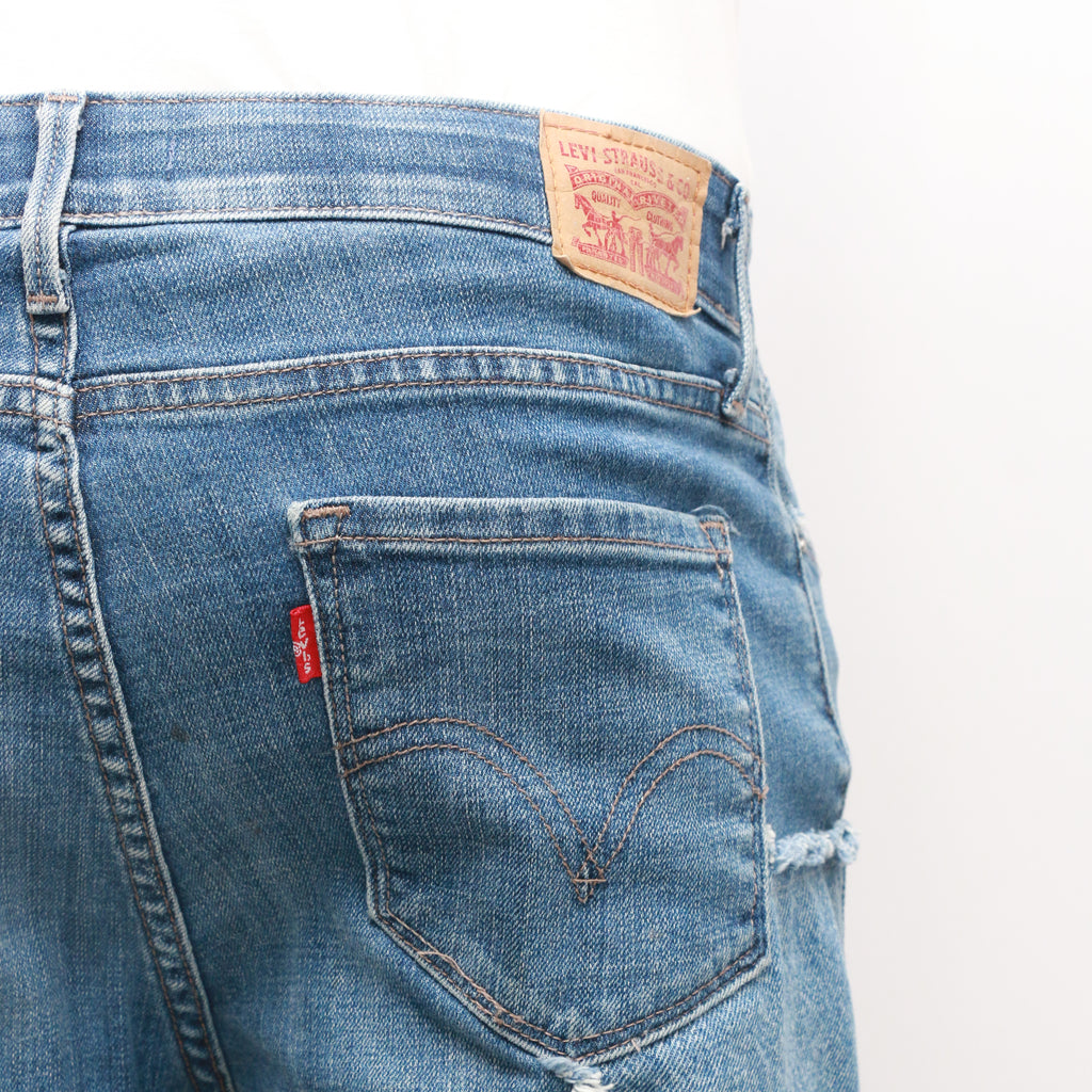 CR153 Reworked Levis Patchwork Jeans for Women