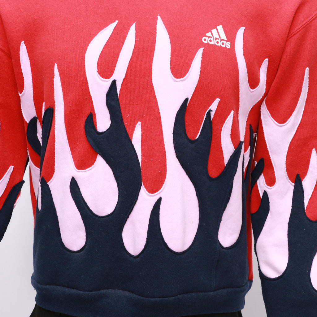 CR7163 Reworked Branded Grade A Flame Sweatshirt