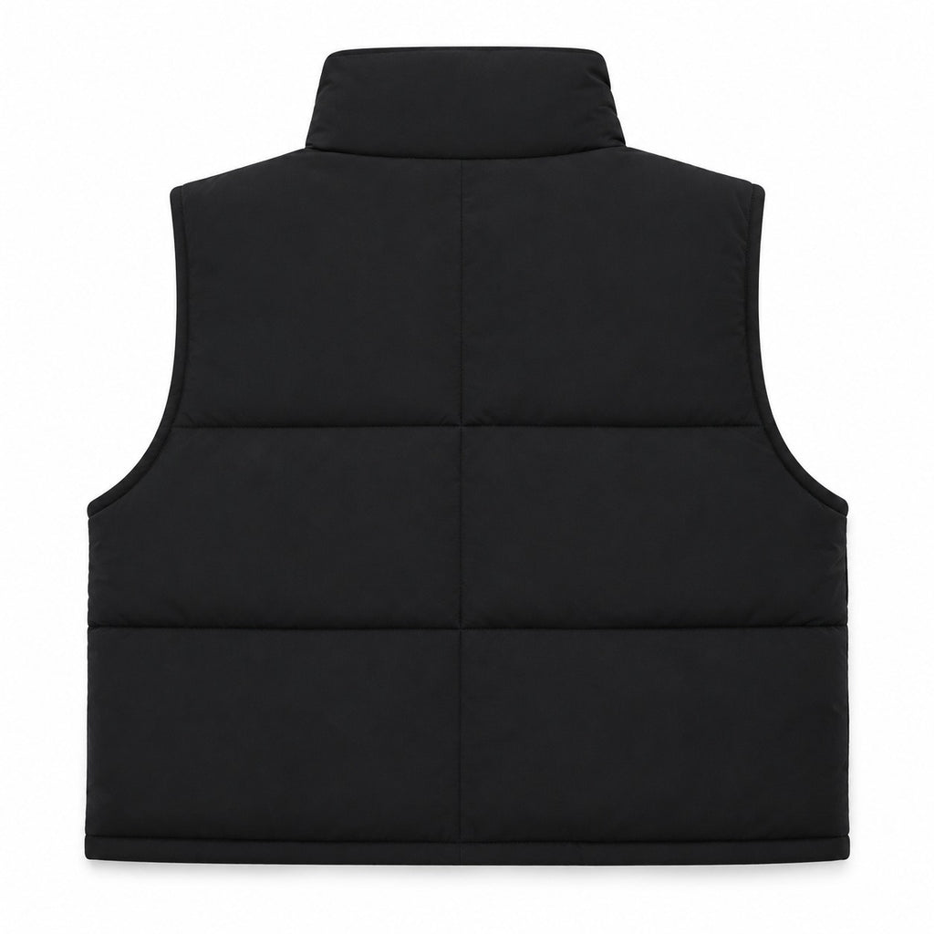 CR2200 UPCYCLED JERSEY PUFFER CROP VEST