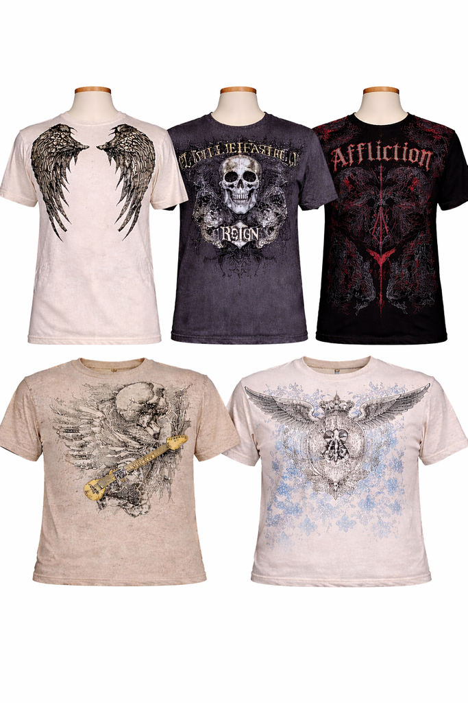 CR7169 Vintage Skull T-Shirts