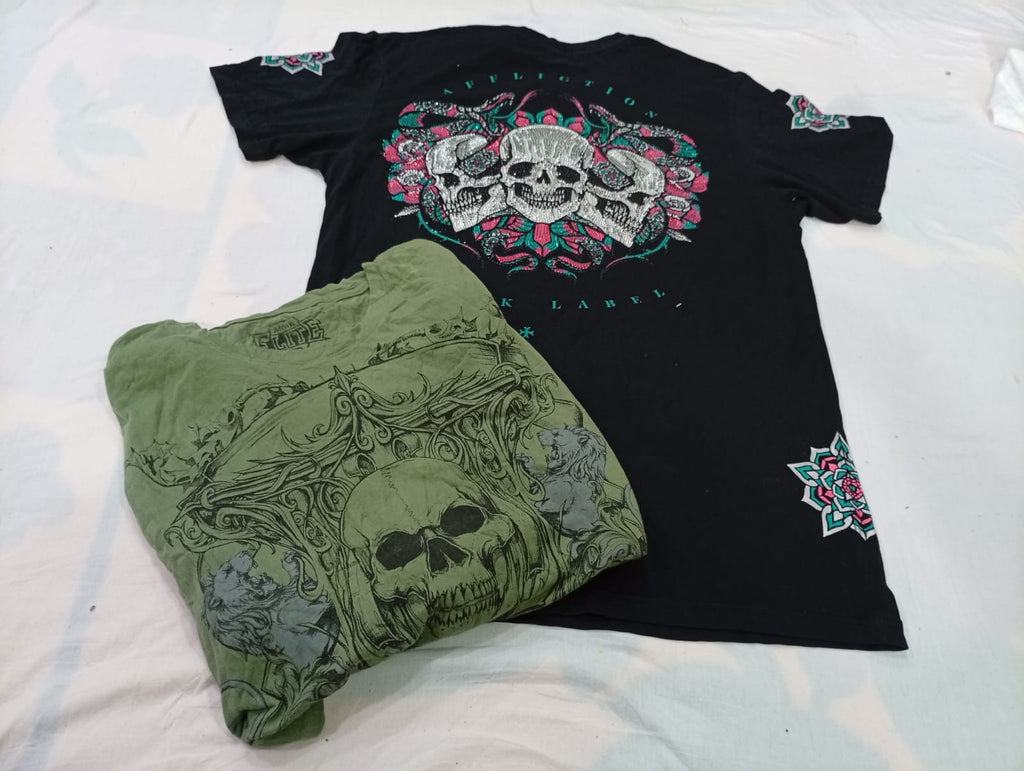 CR11280 Vintage Skull T-Shirts