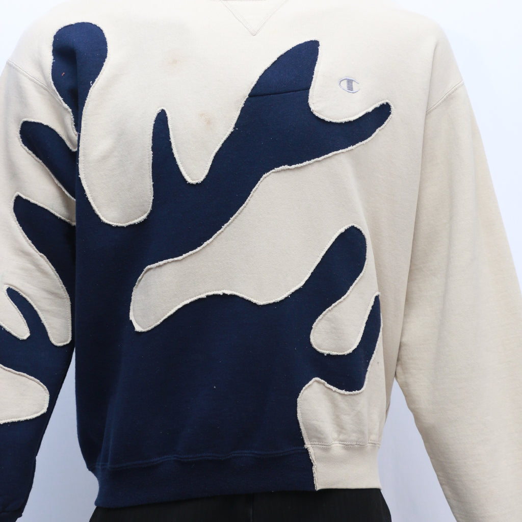 CR258 Reworked Branch Pattern Branded Sweatshirts