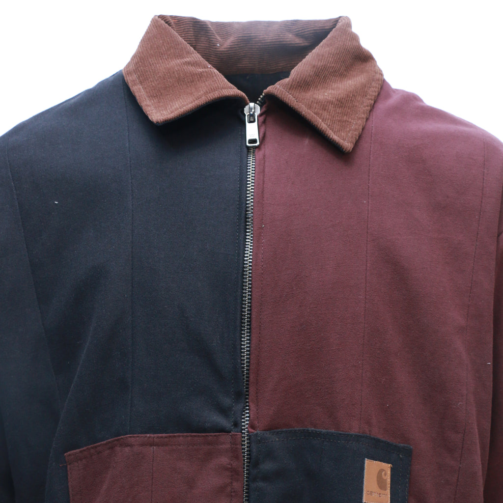 CR203 Added Warmth Reworked Corduroy Double Color Carhartt Jacket