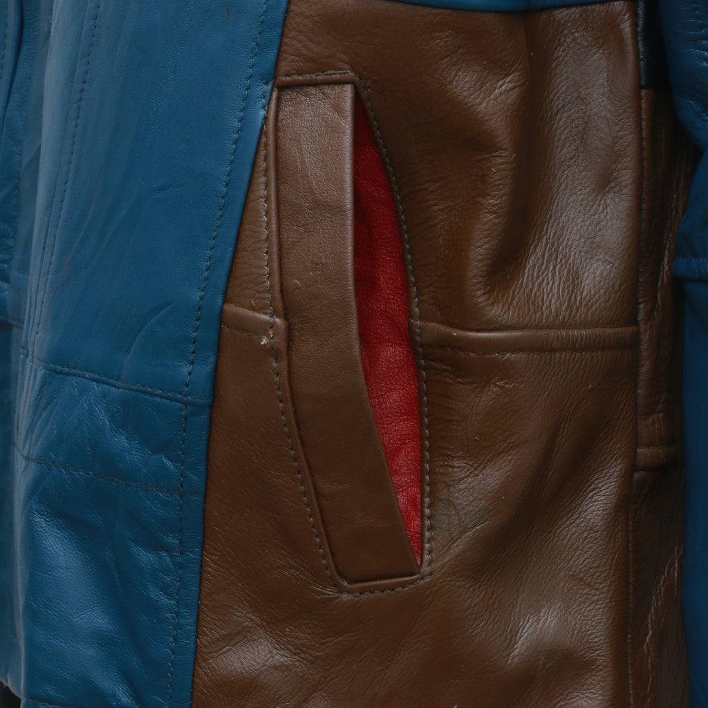 CR876 Reworked Leather Colourful Jackets