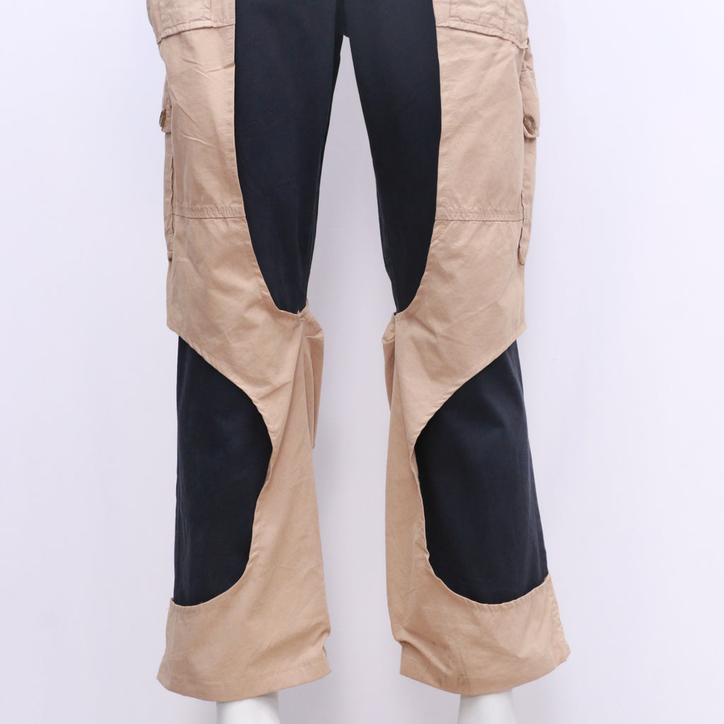CR9101 Reworked Double Layer Cotton Cargo Pants