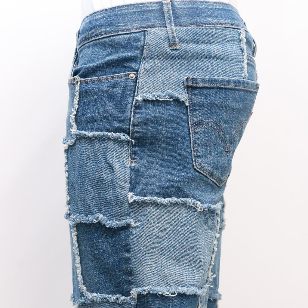 CR153 Reworked Levis Patchwork Jeans for Women