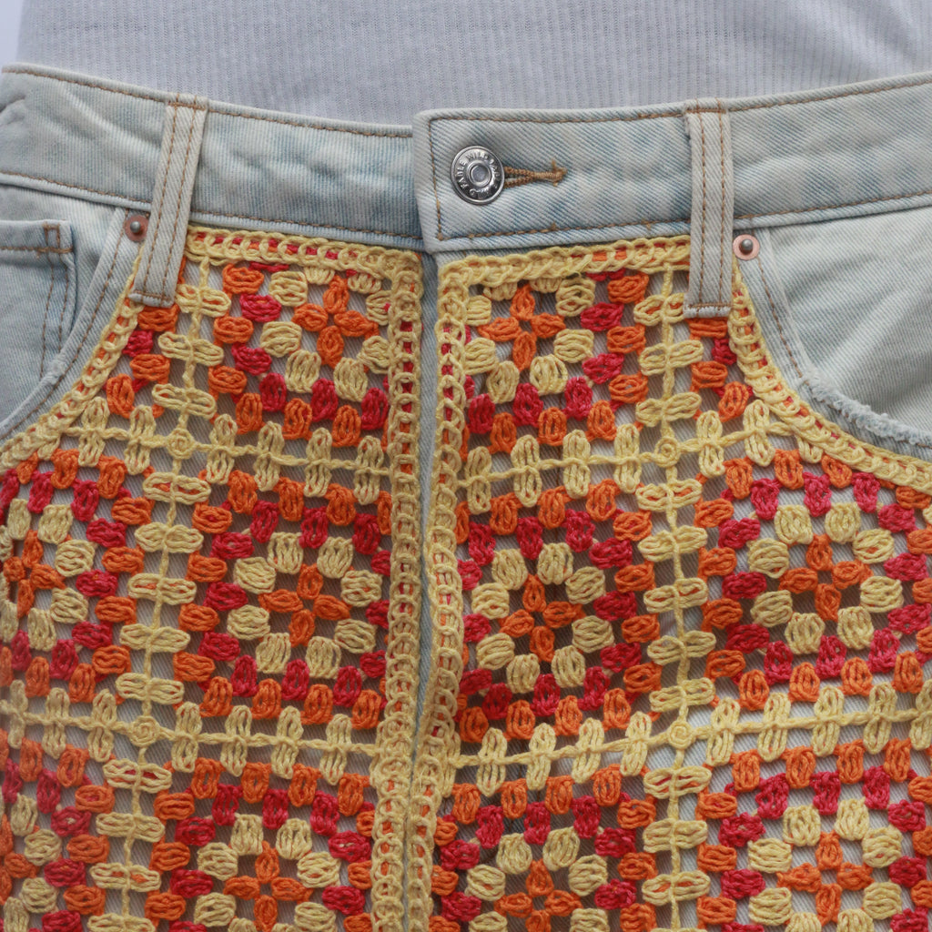 CR799 Ladies Reworked Sexy Short With Kaleidoscopic Insert