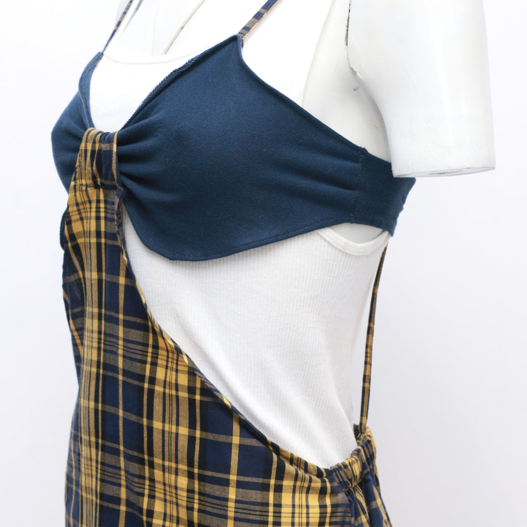 CR6 Reworked Set Of Blouse And Checker Skirt