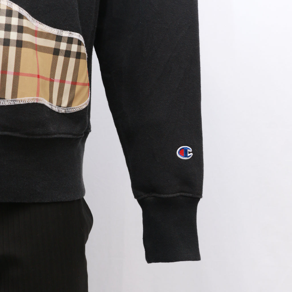 CR1042 Reworked Branded Sweatshirt With Dynamic Style Panel
