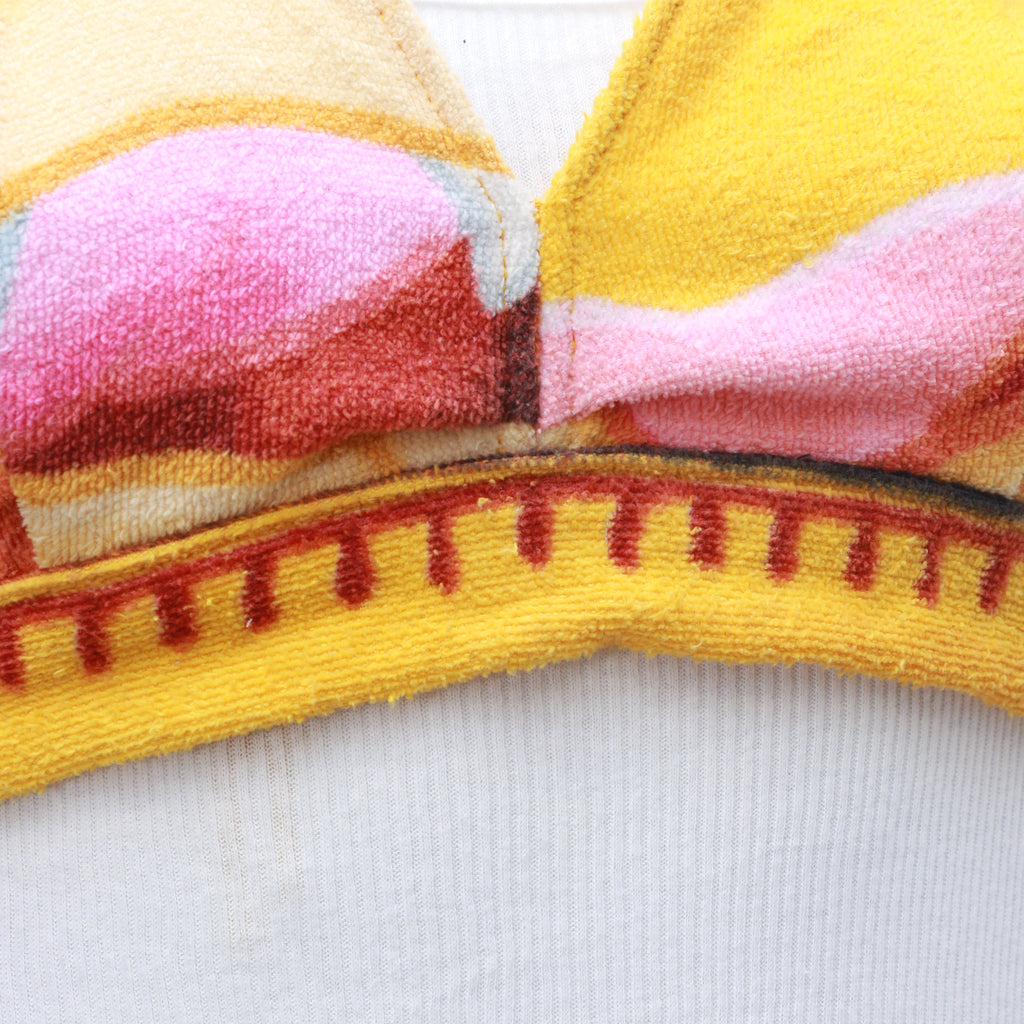 CR617 Reworked Beachwear Towel Blouse With Shorts