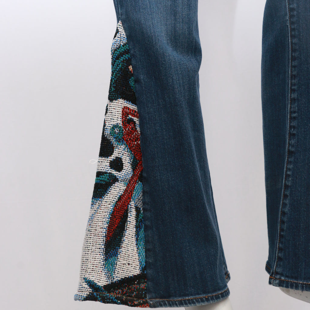 CR1246 Beautiful Denim Bell Bottom Jeans Rework