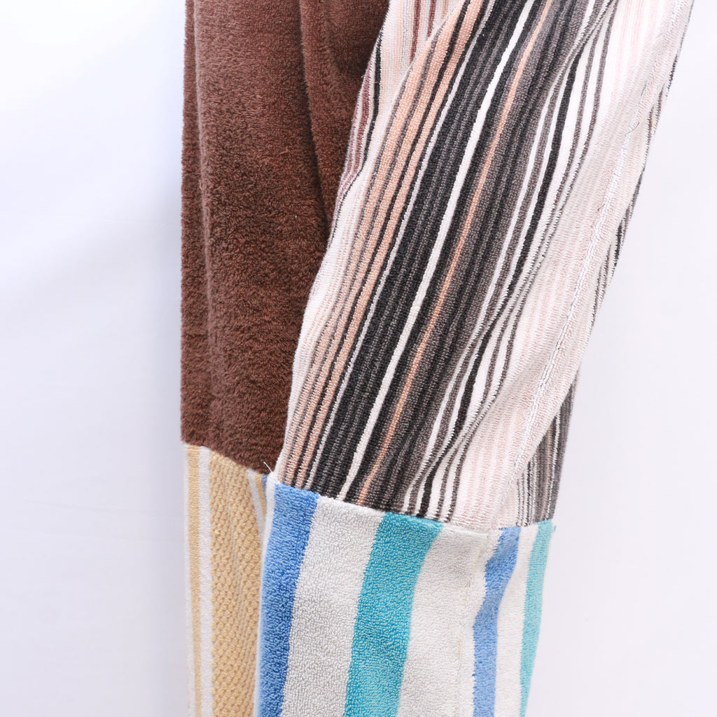 CR245 Multicoloured Reworked Beachwear Towel Men Trousers