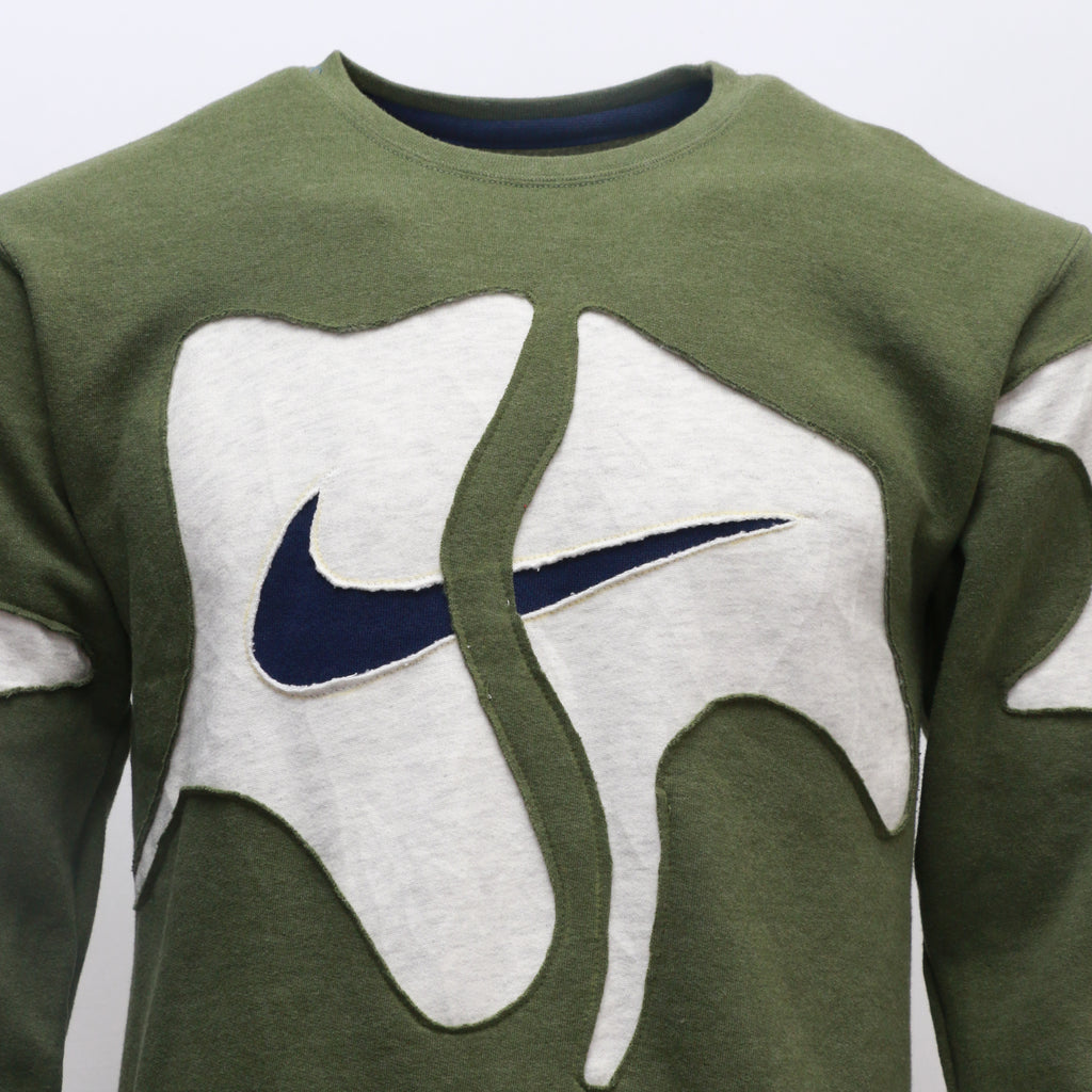 CR614 Reworked Men's Nike Logo Base Fabric Sweatshirt
