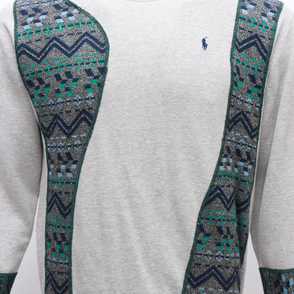 CR252 Reworked Branded Colorful Insert Sweatshirts with Logo