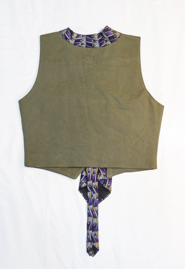 CR2291 UPCYCLED CARHARTT TIE-TRIM VEST