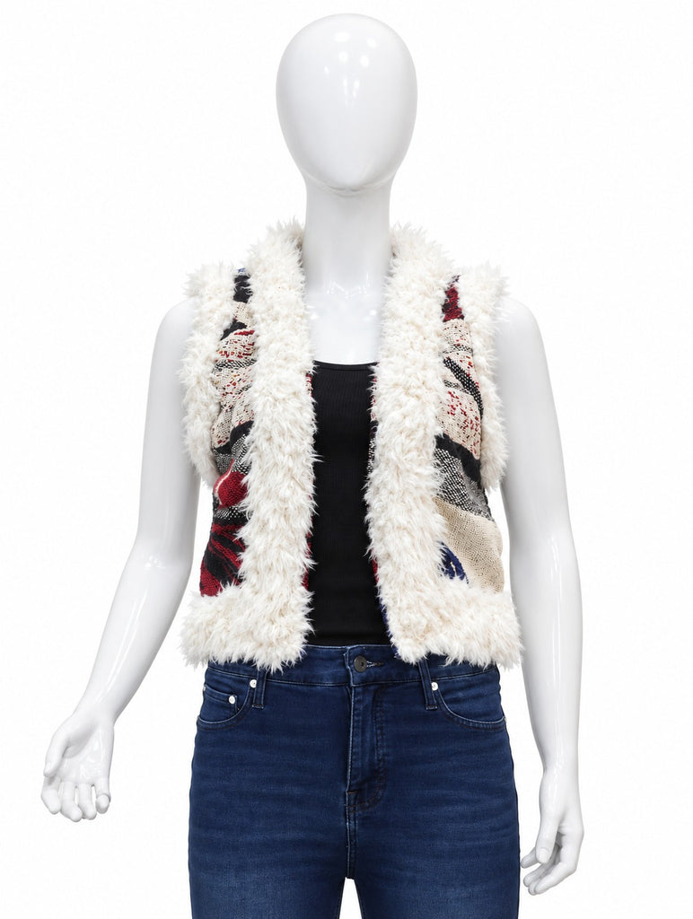 CR2299 UPCYCLED RACING TAPESTRY SHERPA VEST