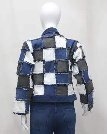 CR1458 Upcycled Denim Jacket