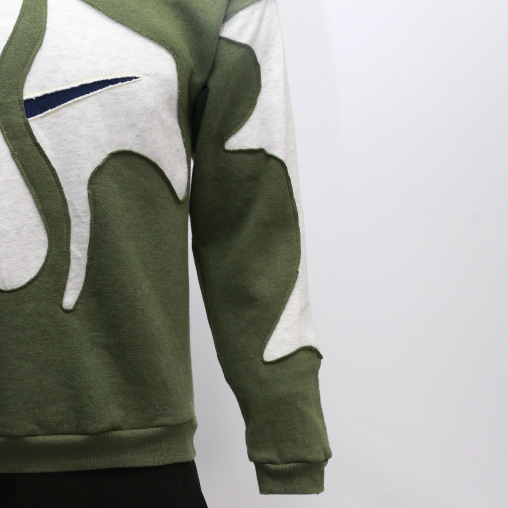 CR614 Reworked Men's Nike Logo Base Fabric Sweatshirt