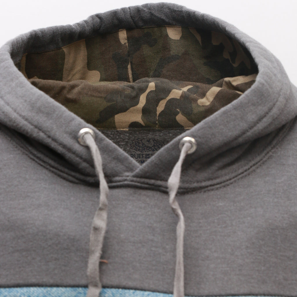 CR327 Men Reworked Purposeful Edge Carhartt Hood With Denim