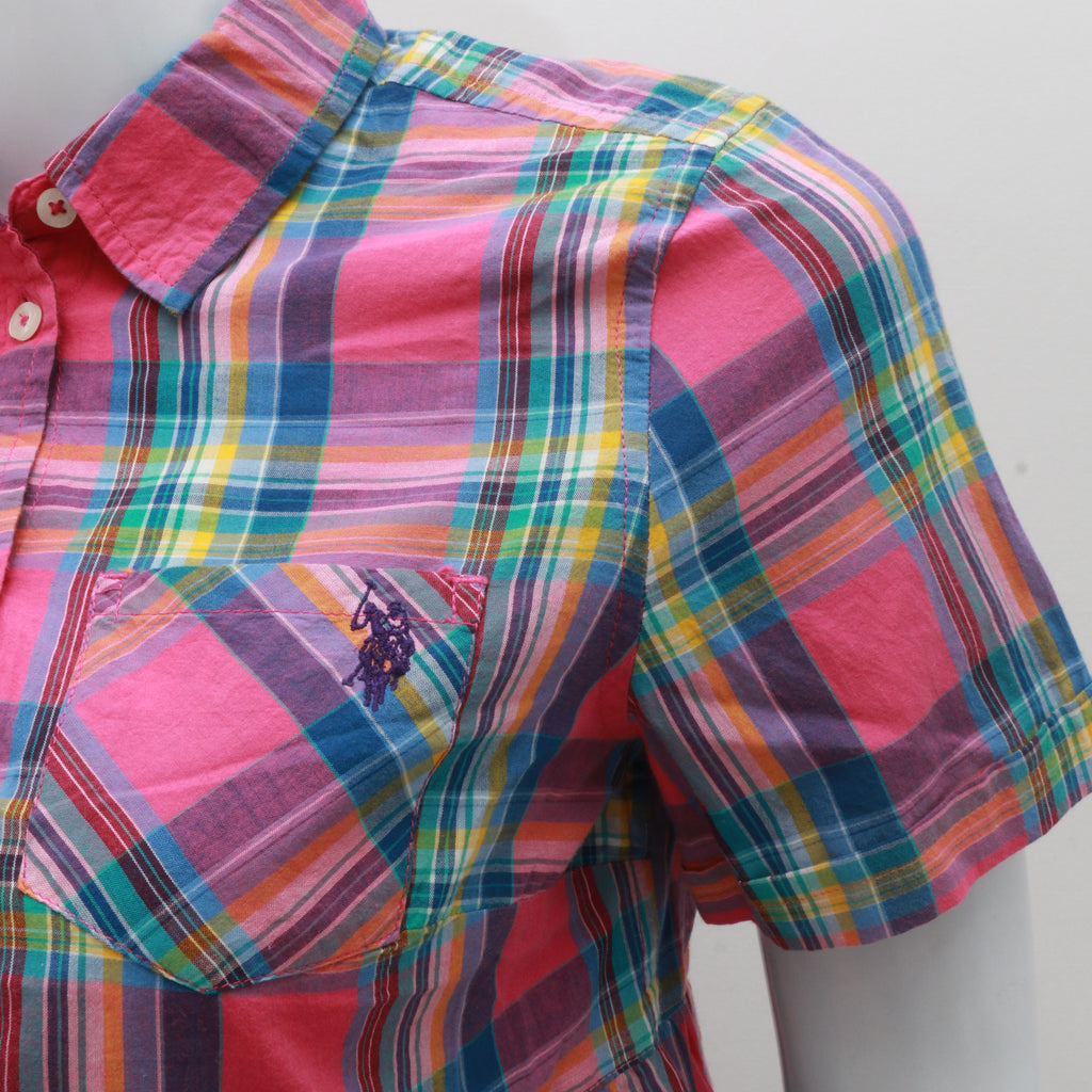 CR1046 Reworked Branded Brindle Print Blouse